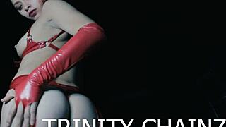 Trinity Chainz Touches Herself and Cums as Redhead Little 18+ Goth Slut IG Trinity Chainz, Groping Pussy with Toys and Dildo.