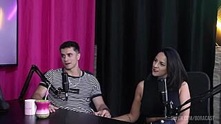 Sexy Lingerie Group Action with Digão da Ilha and Kel Abate on Bora Cast