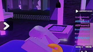 Lucky bot receives a special butt treatment