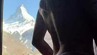 i exposed my exhibitionist girlfriend's big tits outdoors