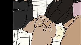 Female Trio Engages In Anal Sex And Assfucking In The Bathroom