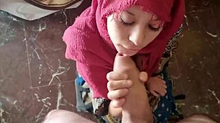 Muslim Sucks Big Cock And Cums On Mouth