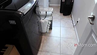 Hot Step Mom Gives Quick Blowjob!