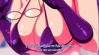 guy fucks succubus thinking it's his stepmother in anime hentai scene