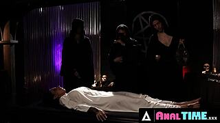 Analtime XXX - Busty Satanic Lily Lane Takes All Holes in Hard Gangbang!