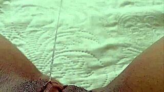 Morena gostosa pleasures big natural tits with intense masturbation