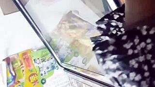 Spying Under Skirts in the Store