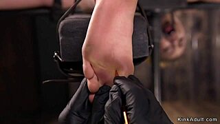 Slut Drools Over Ballgag During Intense Torment in Kinky Bondage Session