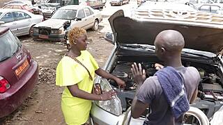 Twins from Cameroon try wild orgy with same guys.