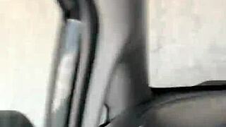 Petite teen Khloe Kapri flashes in public and sucks cock POV