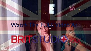 two british teens in lingerie sucking cock