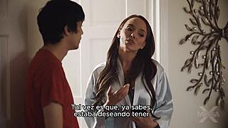 Yo, my cheating stepmom gets wild with a creampie finish in this taboo vid!