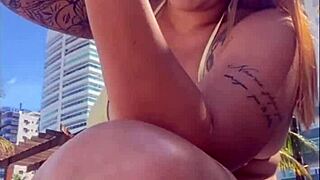 I’m So Horny at the Beach, Showing Off for Real Men!