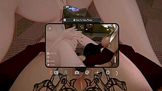 Join the threesome with succubus for deepthroat action