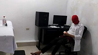 Oh, that perverted doctor can't stop masturbating after treating his cute patient!