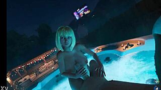 i watch brittney with big natural tits jerk off at the house party