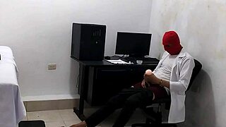 Oh, that perverted doctor can't stop masturbating after treating his cute patient!