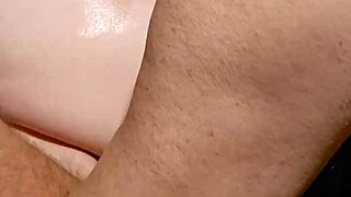 Her Wet Pussy Stretched Wide on Washing Machine Edge