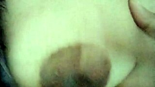 Touching My Small Natural Tits In Grandma's Living Room During Horny Massage!