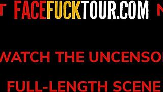 latina with big tits handles deep oral session