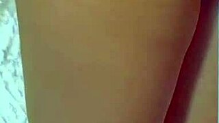 college desi in sexy dress and sneakers using glass dildo