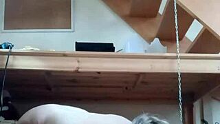 Will This Bound Milf Submit To Humiliation In Master's Office?