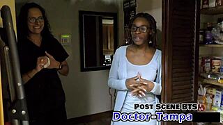 Dr Tampa's student interns giggle during behind-the-scenes spreading