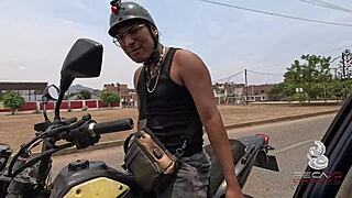 Peruvian Student Receives Anal Creampie From Big Cock Deepthroat