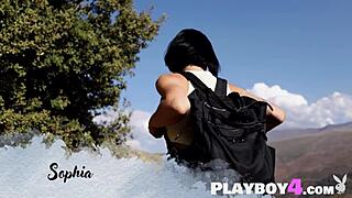 Cute Small 18+ Tits Babe Sophia Posing Outdoor And Revealed Her Cute Pussy