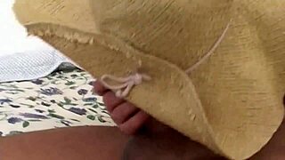 Dirty milf fucked in her fat hairy pussy