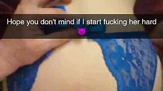 real snapchat interview where this beautiful submissive whore begs for creampies on her monster cock