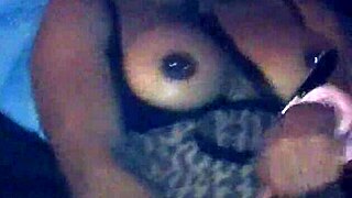 Hidden fantasy unfolds with a black couple exploring dildo play.