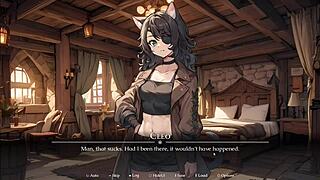 Cat Girl Learns Head in Harem