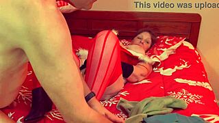 Granny Carmen’s Christmas in July Brings Wild Dildo and Dick Climaxes!