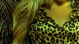 Fucking blonde beauty slut in heels, bent over for anal play