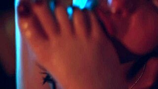 my horny sluts worship my barefoot toes in this bdsm group session