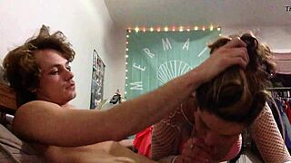 she gives perfect blowjob before bending her over