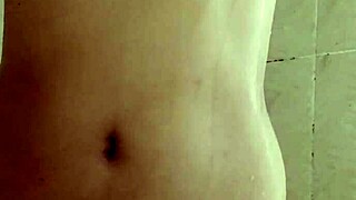 College girl caught masturbating in shower.