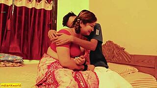 Stunning village girl bangs hard with loud moans!