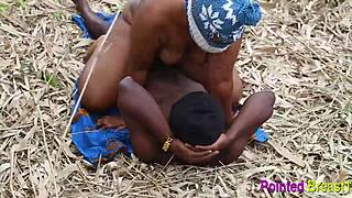 Sex in the bush was so good with blowjobs and big tits