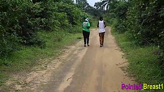 Sex in the bush was so good with blowjobs and big tits