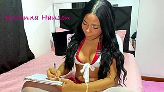 Latina amateur has real orgasm!