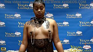 Bound Ebony Cutie in Hot POV Anal BDSM