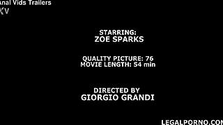 zoe sparks takes 6on1 rough anal with deep gapes and swallow