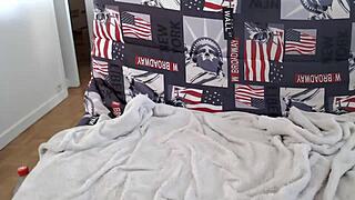 i'm mimi morgane, naked on web chat, masturbating my ass