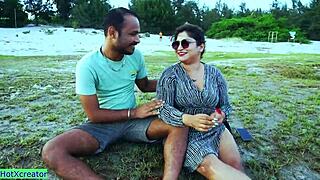 Indian beauty enjoys rough outdoor sex in jungle fantasy