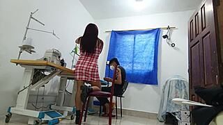 Whore fucks boyfriend at work, even the boss!