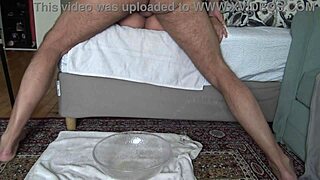 whoa, stepson watches stepmom squirt and piss right there!