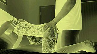 ebony beauty gets a creampie in interracial night fun