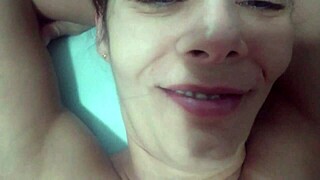 How does this MILF moan taking virgin's load in her pussy?